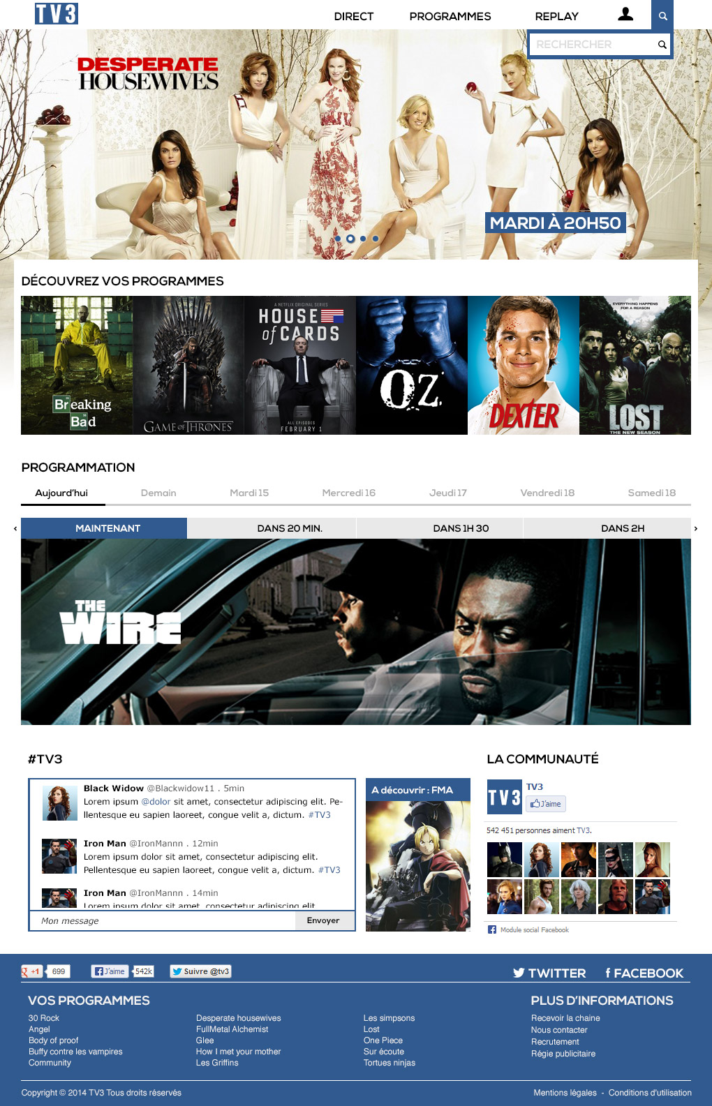 TV3 : Home Page